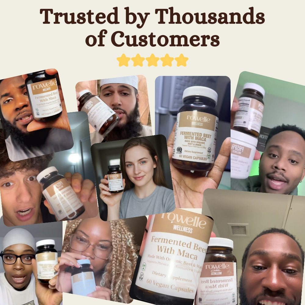 Rowelle Fermented Beet & Maca Root Capsules